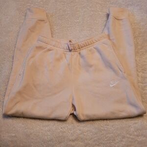 Nike Men's Pink/Cream Sweatpants, size Small